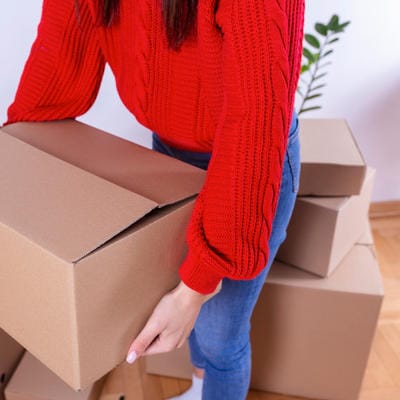 Cliente preparando mudanza